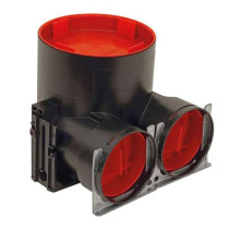 Boitier DN125 2x75 Hauteur 150 
