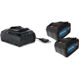 Kit de batterie, 2x LiHD batterie 18V / 5.5Ah avec chargeur rapide ASC 145