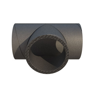 Té de raccordement polyéthylène 90 D160 Aerfoam 188266 UBBINK