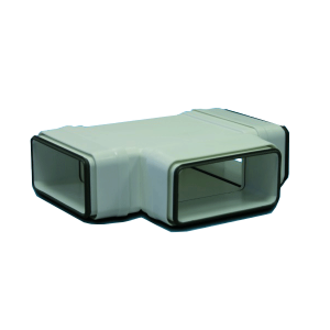 Té 90° horizontal rectangulaire 55x220 plastique à joints 460067