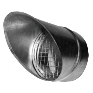Prise et rejet d’air grillagé Galva D450 ECONONAME PRAGGALD450