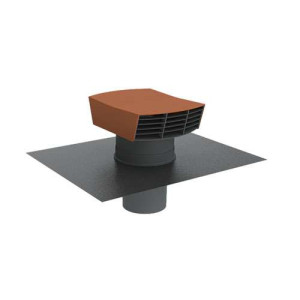 Chapeau de toiture matière plastique  CTP 125 ardoise Anjos 6058