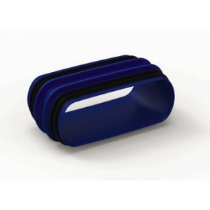 Couplage oblong avec des caoutchoucs