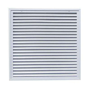 Grille de reprise avec filtre intégré et plénum à piquage latéral Ø 315. Montage plafond modulaire. Couleur blanche GRA-FP-F+PFL315 Atlantic 538178