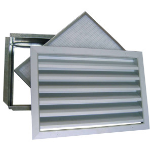 GRE/FP 400X400/50 UNELVENT GRILLE TRANSFERT ANTI VUE 875481