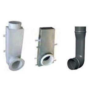 Manchette coudée D80 lg 300 + Joint pour bouche - S&P UNELVENT - 892000 - 3411458920005
