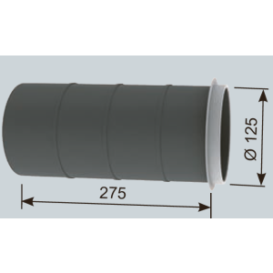 Manchon long pour bouche ⌀125 