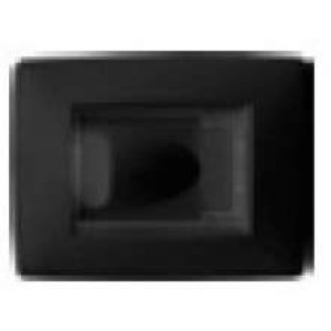 Prise rect design noire aspiration centralisée