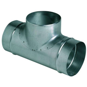 Té 90 degrés galva diam 100/80 - TE 100/80/90 - S&P UNELVENT - 864501 - 3411454501789