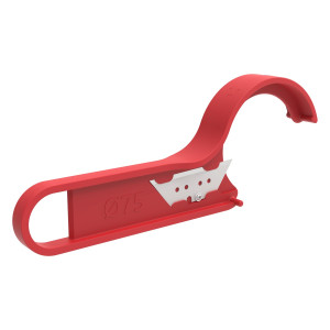 Aria Connect Coupe-gaine pour conduit semi-rigide D75 mm 52011900100W HEATPEX