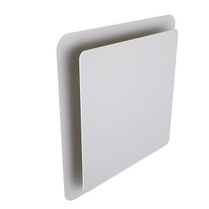Bouche carré blanc 125 Haelix 188061 UBBINK