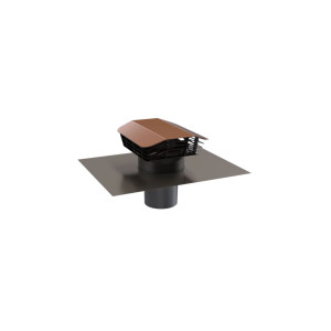 Chapeau de toiture plastique CTP2 125 Tuile CTP2125T Terminaux Ekkoair