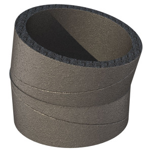 Coude 15° D125 Aerfoam 188260 UBBINK