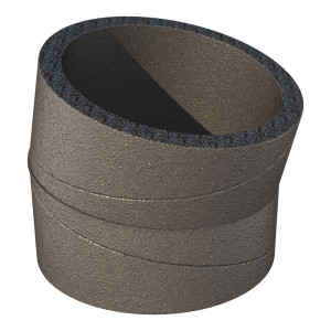Coude 15° D200 Aerfoam 188228 UBBINK