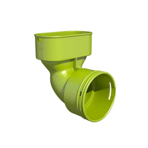 Coude adaptateur pour conduit oblong 100X50 vers circulaire D75 Optiflex PRO 11095948 ALDES