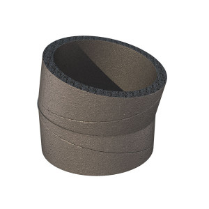 Coude rigide 15 polyéthylène isolé D160 Aerfoam 188222 UBBINK