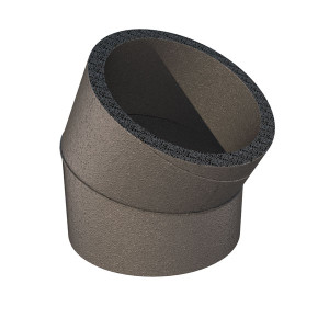 Coude rigide 30 polyéthylène isolé D160 Aerfoam 188223 UBBINK