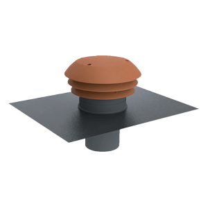 Chapeau toiture plastique ⌀160 tuile