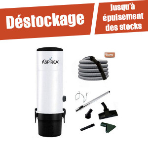 déstock Kit aspirateur centralisé  flexible 9 m accessoires Family XC20H XC20HKS ASPIREA
