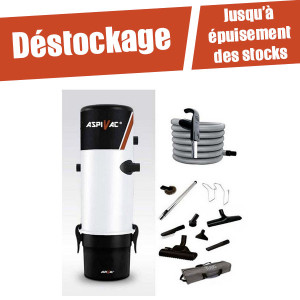 destock Pack centrale flexible 9m variateur ASPIVAC 411 PACKAS411IV ASPIVAC