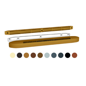 Kit entrée d’air autoréglable acoustique chêne foncé
