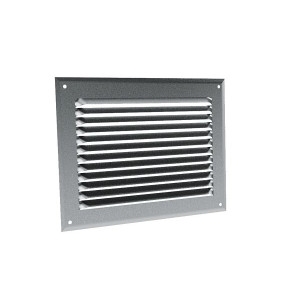 Grilles à auvents en aluminium brut GA AL 390 x 80 - 6828 ANJOS