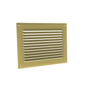 Grilles à auvents en aluminium prélaqué doré GA DO 200 x 100 - 8030 ANJOS