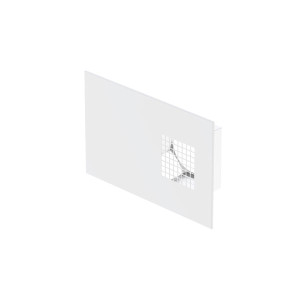 Grille combinée D125 blanche prise d'air gauche ComfoEdge Dupla 990430570 ZEHNDER COMFOSYSTEMS
