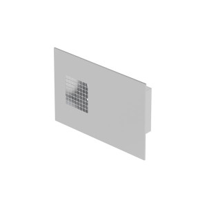 Grille combinée D125 inox prise d'air droite ComfoEdge Dupla 990430573 ZEHNDER COMFOSYSTEMS