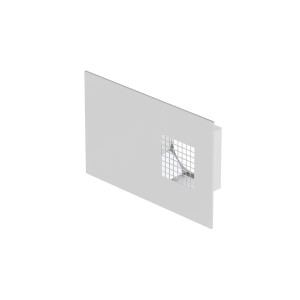 Grille combinée D125 inox prise d'air gauche ComfoEdge Dupla 990430572 ZEHNDER COMFOSYSTEMS