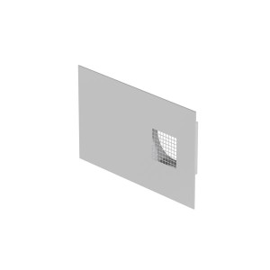 Grille combinée D160 inox prise d'air gauche ComfoEdge Dupla 990430576 ZEHNDER COMFOSYSTEMS