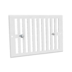 Grille obturable aluminium prélaqué blanc 190 x 140