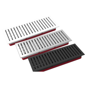 Grilles de ventilation modulaires 300 x 100 mm Aria Connect HEATPEX