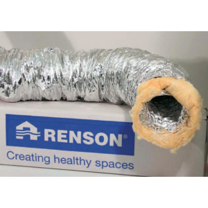 Gaine alu isolée D180mm long 1m - ISODEC - RENSON - 10913 - 5413470294742