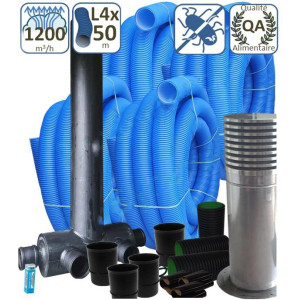 Kit puits canadien Performance 1200m3h Kit puits canadien 119500008 ECONONAME