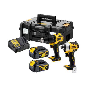 Lot perceuse visseuse à percussion + visseuse à choc  252775 DEWALT