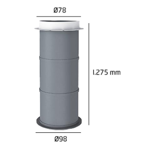 Manchon plastique dalle 80 mm l.275 