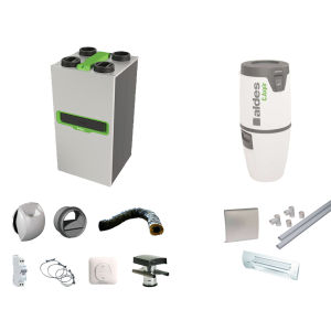Pack vmc double flux et aspiration centralisée
