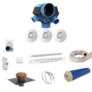 Pack personnalisable VMC simple flux hygroréglable
