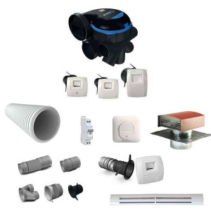 pack personnalisé kit complet RE2020 VMC simple flux aldes