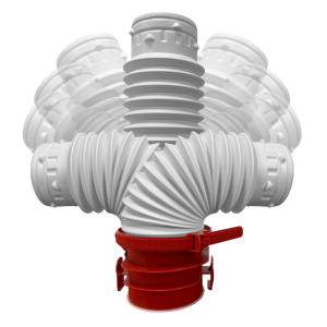 PFS 125 Piquage flexible sanitaire VMC simple-flux 890053 S&P UNELVENT