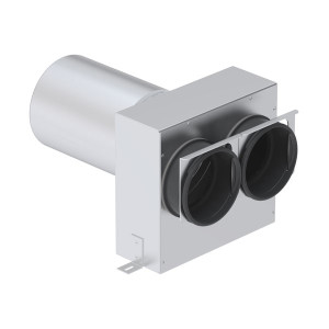 Plenum terminal métal ComfoTube TVA P 90 D125/2x90 990320713 ZEHNDER COMFOSYSTEMS