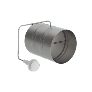 Registre avec commande par câble diam 125mm