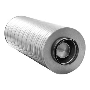 Silencieu circulaire acoustique 100 mm D710 mm Long 1200 mm