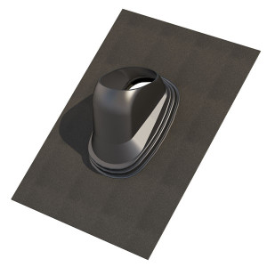 Solin de toiture noir 5° à 25° D110/160 mm Ubiflex 290085 UBBINK