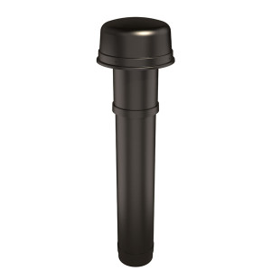 Sortie de toit noir diamètre 180 mm isolé Ventub 169860 UBBINK