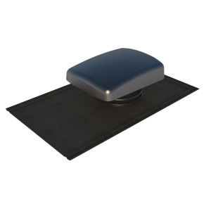 Sortie de toiture ardoise anthracite diamètre 160mm Ubiflu 2 13460377 UBBINK