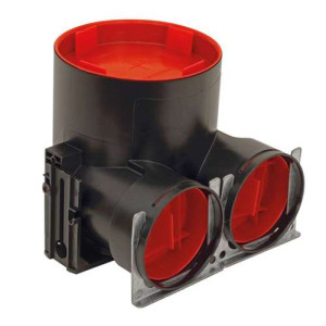 Boitier DN125 2x75 Hauteur 150 