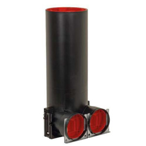 Boitier DN125 2x75 Hauteur 385