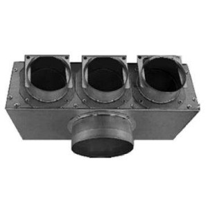 Boîtier TVA 3xDN75 pour cuisine zehnder B3DN75-125